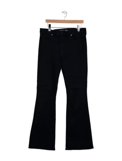 Pre-owned Veronica Beard High-rise Wide Leg Jeans In Blue