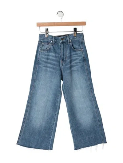 Pre-owned Veronica Beard High-rise Wide Leg Jeans In Blue