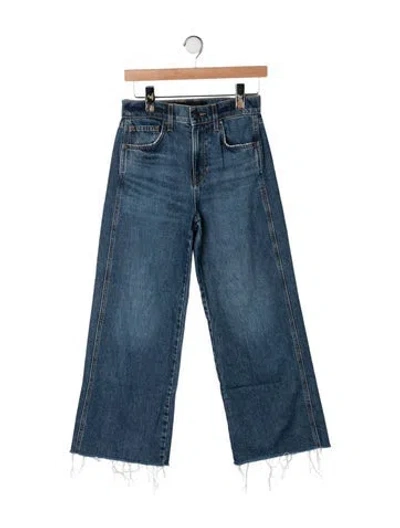 Pre-owned Veronica Beard High-rise Wide Leg Jeans In Blue