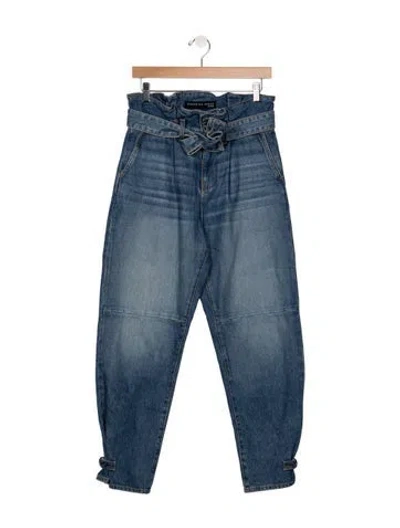 Pre-owned Veronica Beard High-rise Wide Leg Jeans In Blue