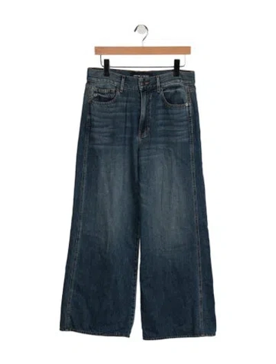 Pre-owned Veronica Beard High-rise Wide Leg Jeans In Blue