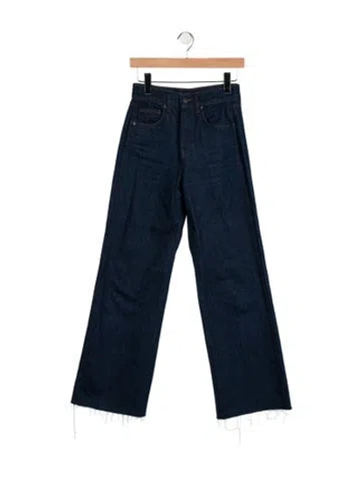 Pre-owned Veronica Beard High-rise Wide Leg Jeans In Blue
