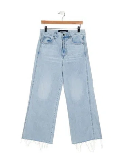 Pre-owned Veronica Beard High-rise Wide Leg Jeans In Burgundy