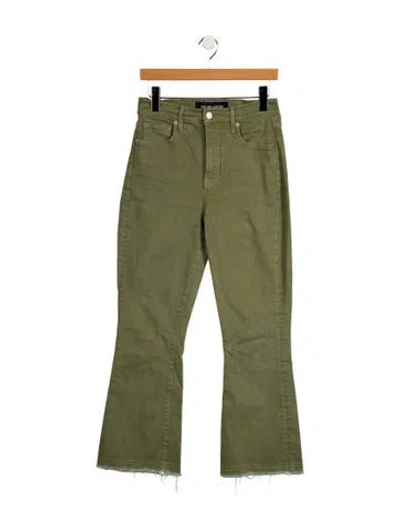 Pre-owned Veronica Beard High-rise Wide Leg Jeans In Green