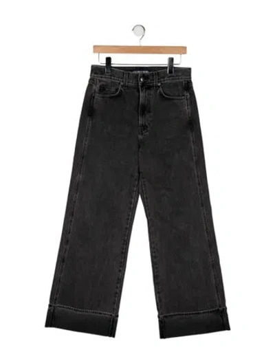 Pre-owned Veronica Beard High-rise Wide Leg Jeans In Green