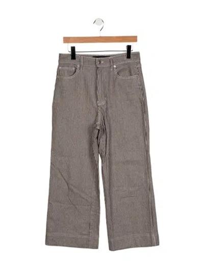 Pre-owned Veronica Beard High-rise Wide Leg Jeans In Multicolor