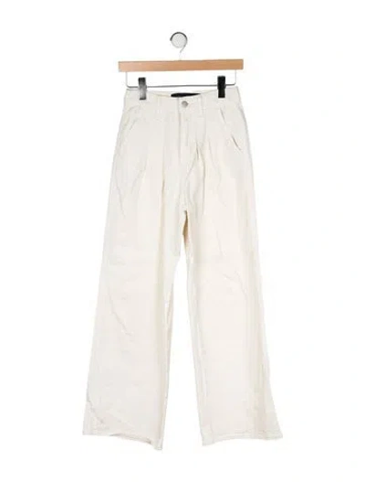 Pre-owned Veronica Beard High-rise Wide Leg Jeans In Neutral