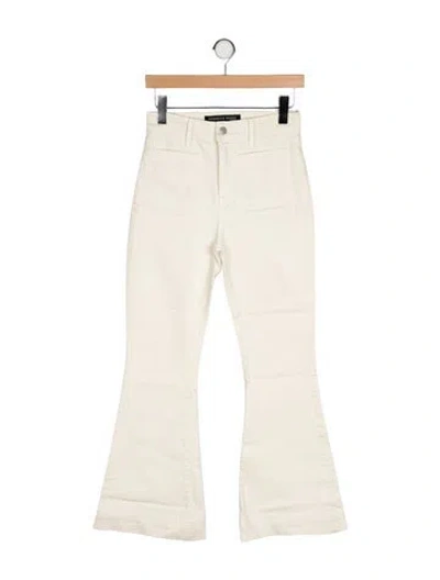 Pre-owned Veronica Beard High-rise Wide Leg Jeans In Neutral