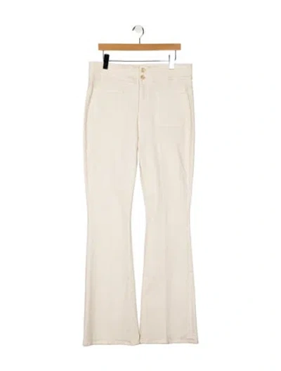 Pre-owned Veronica Beard High-rise Wide Leg Jeans In Neutral