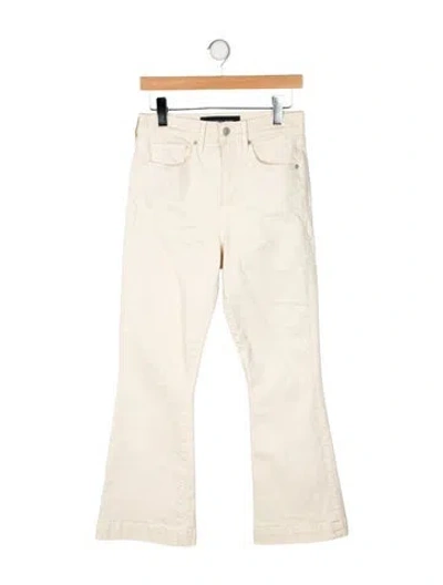 Pre-owned Veronica Beard High-rise Wide Leg Jeans In Neutral