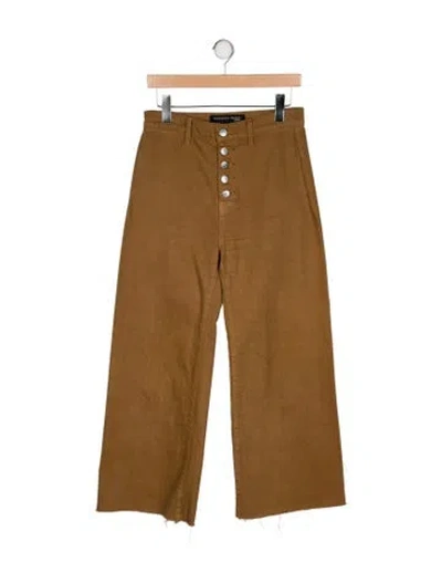 Pre-owned Veronica Beard High-rise Wide Leg Jeans In Neutral