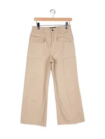 Pre-owned Veronica Beard High-rise Wide Leg Jeans In Neutral