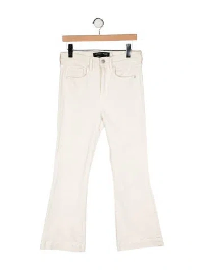 Pre-owned Veronica Beard High-rise Wide Leg Jeans In Neutral