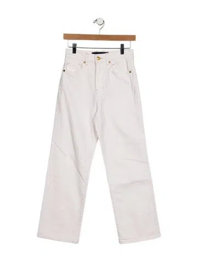 Pre-owned Veronica Beard High-rise Wide Leg Jeans In Neutral