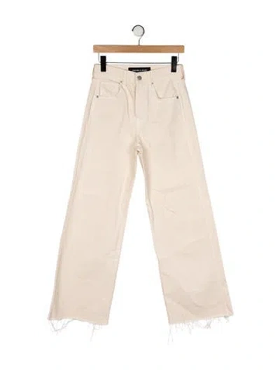 Pre-owned Veronica Beard High-rise Wide Leg Jeans In Neutral