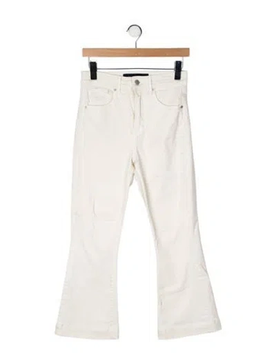 Pre-owned Veronica Beard High-rise Wide Leg Jeans In Neutral