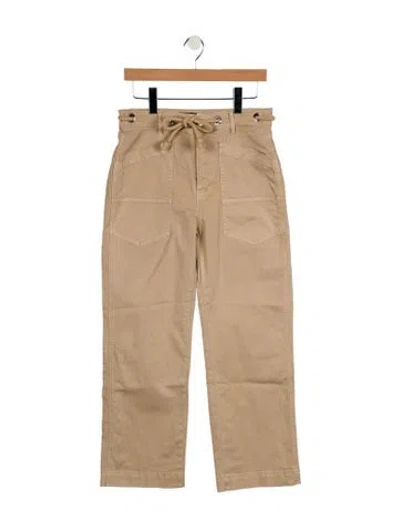 Pre-owned Veronica Beard High-rise Wide Leg Jeans In Neutral