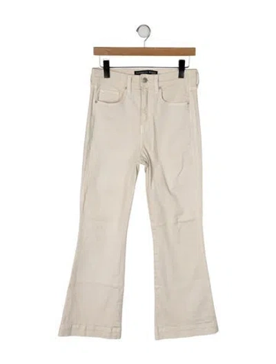 Pre-owned Veronica Beard High-rise Wide Leg Jeans In Neutral