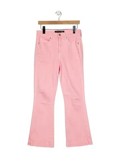Pre-owned Veronica Beard High-rise Wide Leg Jeans In Pink