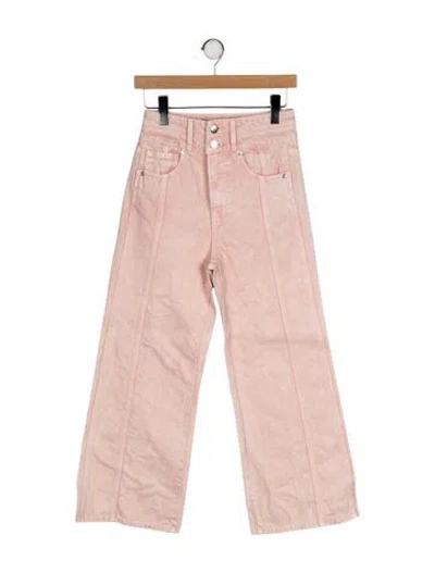 Pre-owned Veronica Beard High-rise Wide Leg Jeans In Pink