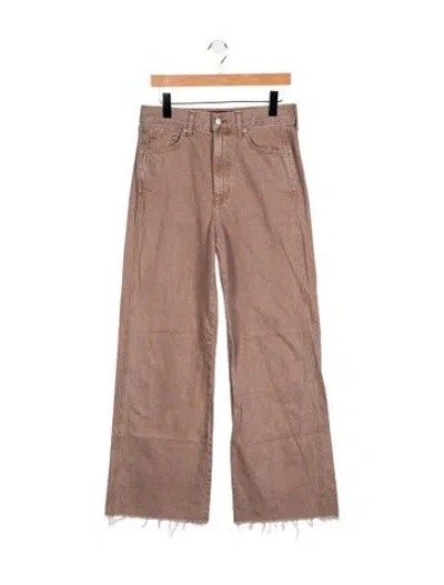 Pre-owned Veronica Beard High-rise Wide Leg Jeans In Pink