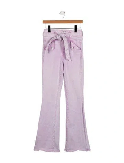 Pre-owned Veronica Beard High-rise Wide Leg Jeans In Purple