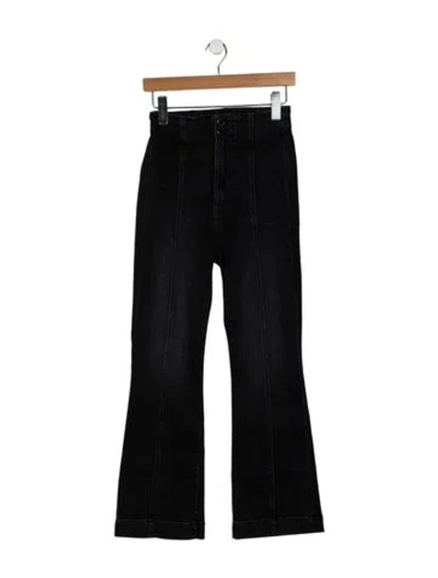 Pre-owned Veronica Beard High-rise Wide Leg Jeans W/ Tags In Black