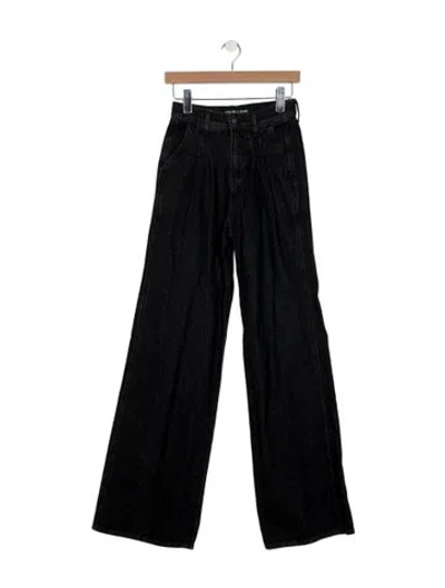 Pre-owned Veronica Beard High-rise Wide Leg Jeans W/ Tags In Black