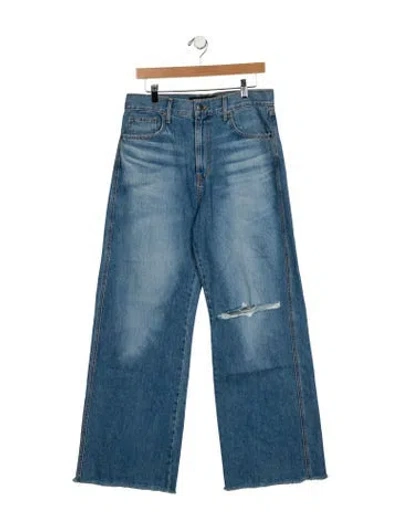 Pre-owned Veronica Beard High-rise Wide Leg Jeans W/ Tags In Blue