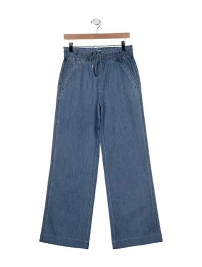 Pre-owned Veronica Beard High-rise Wide Leg Jeans W/ Tags In Blue