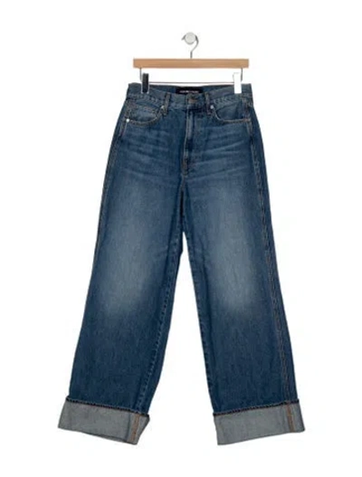 Pre-owned Veronica Beard High-rise Wide Leg Jeans W/ Tags In Blue