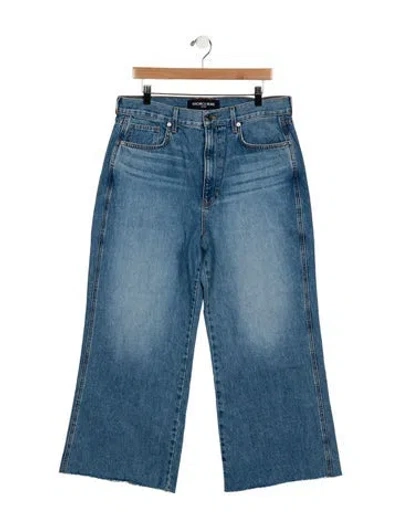 Pre-owned Veronica Beard High-rise Wide Leg Jeans W/ Tags In Blue