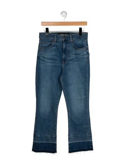 Pre-owned Veronica Beard High-rise Wide Leg Jeans W/ Tags In Blue