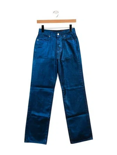 Pre-owned Veronica Beard High-rise Wide Leg Jeans W/ Tags In Blue