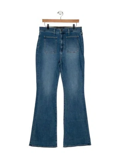 Pre-owned Veronica Beard High-rise Wide Leg Jeans W/ Tags In Blue