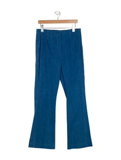 Pre-owned Veronica Beard High-rise Wide Leg Jeans W/ Tags In Blue