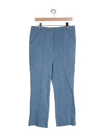 Pre-owned Veronica Beard High-rise Wide Leg Jeans W/ Tags In Blue