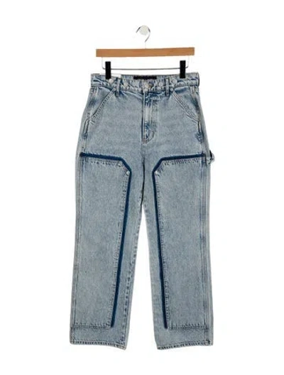 Pre-owned Veronica Beard High-rise Wide Leg Jeans W/ Tags In Blue