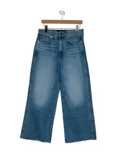 Pre-owned Veronica Beard High-rise Wide Leg Jeans W/ Tags In Blue