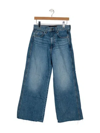 Pre-owned Veronica Beard High-rise Wide Leg Jeans W/ Tags In Blue