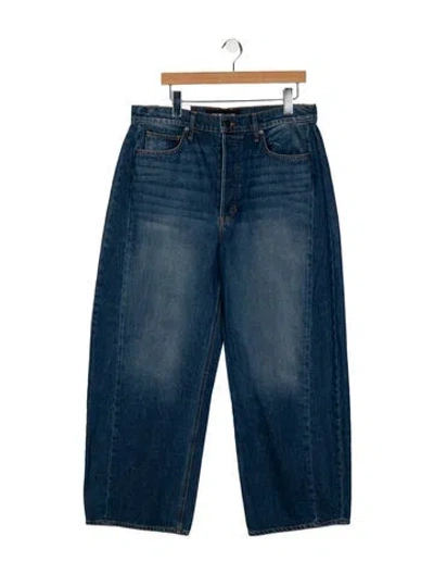 Pre-owned Veronica Beard High-rise Wide Leg Jeans W/ Tags In Blue