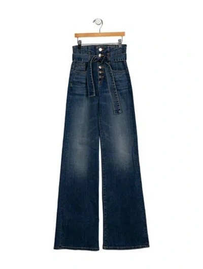 Pre-owned Veronica Beard High-rise Wide Leg Jeans W/ Tags In Blue