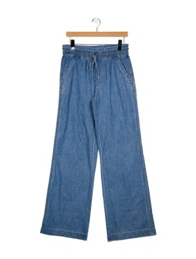 Pre-owned Veronica Beard High-rise Wide Leg Jeans W/ Tags In Blue