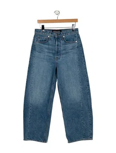 Pre-owned Veronica Beard High-rise Wide Leg Jeans W/ Tags In Blue