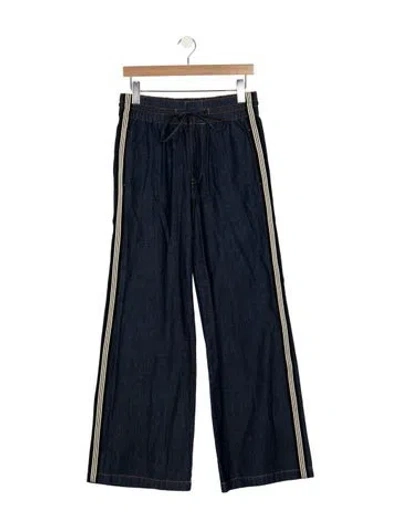 Pre-owned Veronica Beard High-rise Wide Leg Jeans W/ Tags In Blue