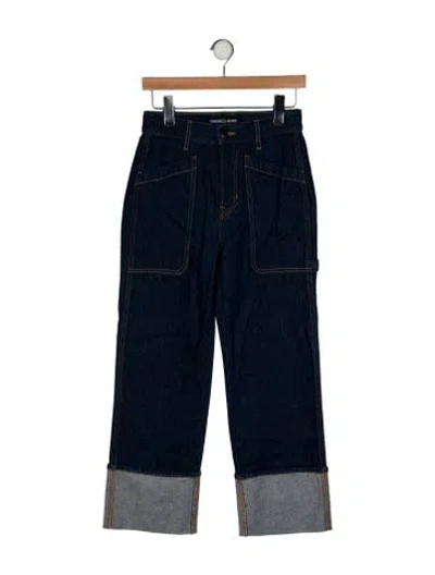 Pre-owned Veronica Beard High-rise Wide Leg Jeans W/ Tags In Blue