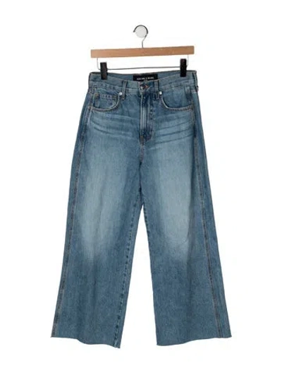 Pre-owned Veronica Beard High-rise Wide Leg Jeans W/ Tags In Blue