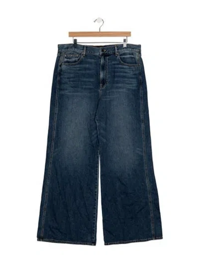 Pre-owned Veronica Beard High-rise Wide Leg Jeans W/ Tags In Blue