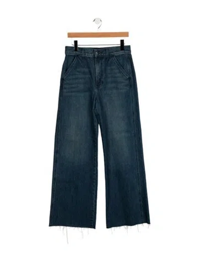 Pre-owned Veronica Beard High-rise Wide Leg Jeans W/ Tags In Blue