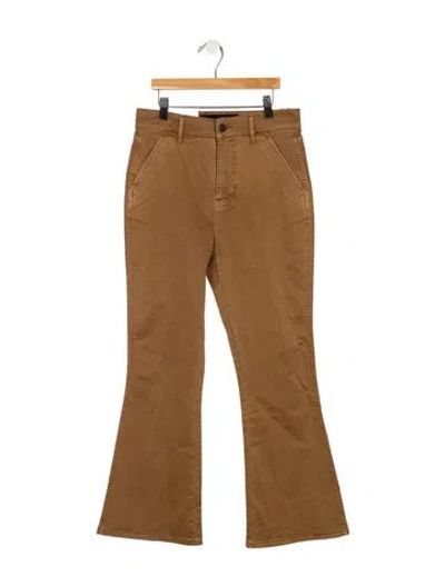 Pre-owned Veronica Beard High-rise Wide Leg Jeans W/ Tags In Brown